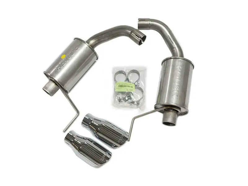 Roush 2015-2019 Ford Mustang 3.7L/2.3L V6/I4 Exhaust Kit W/ Round Tips 2