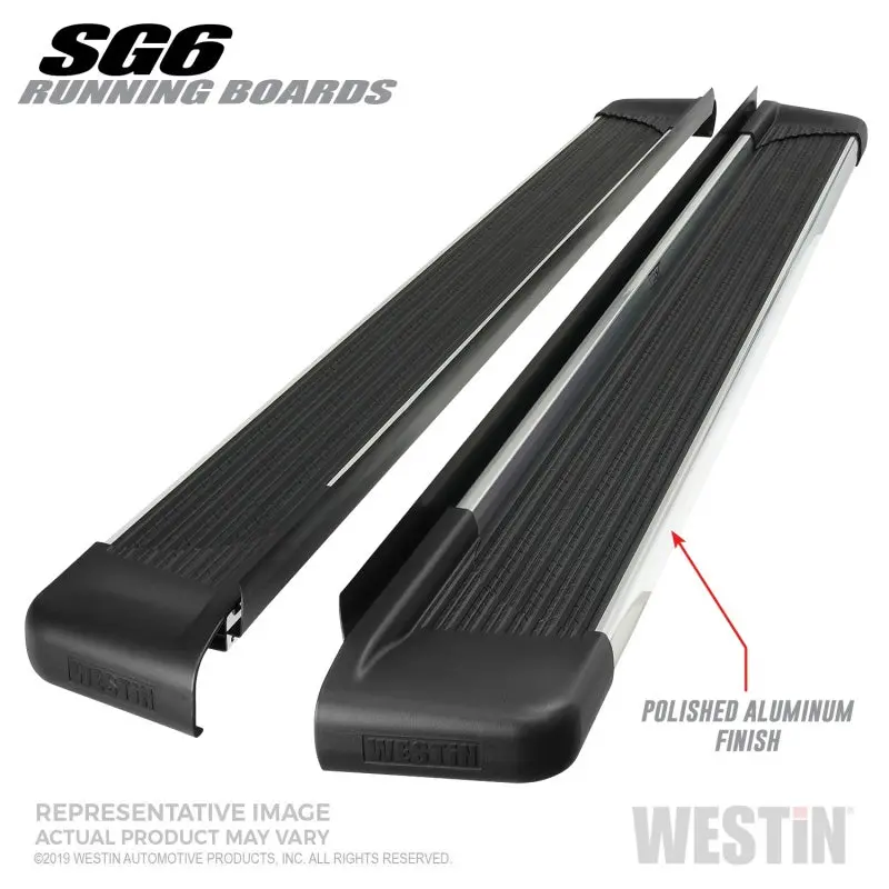 Westin Sg6 Polished Aluminum Running Boards 74.25 In 1