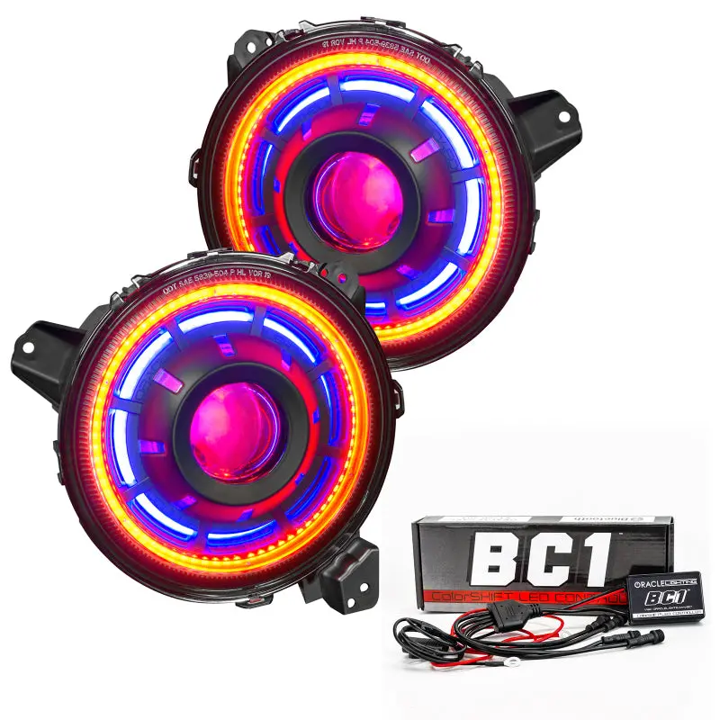 Oracle Oculus Bi-Led Projector Headlights For Jeep Jl/Gladiator Jt - Colorshift W/ Bc1 Controller 1