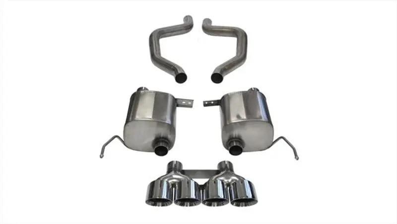Corsa 15+ Chevy Corvette Z06 (Grand Sport M/T Only) 3In Axle Back Xtreme Exhaust Pol Quad 4.5In Tip 1