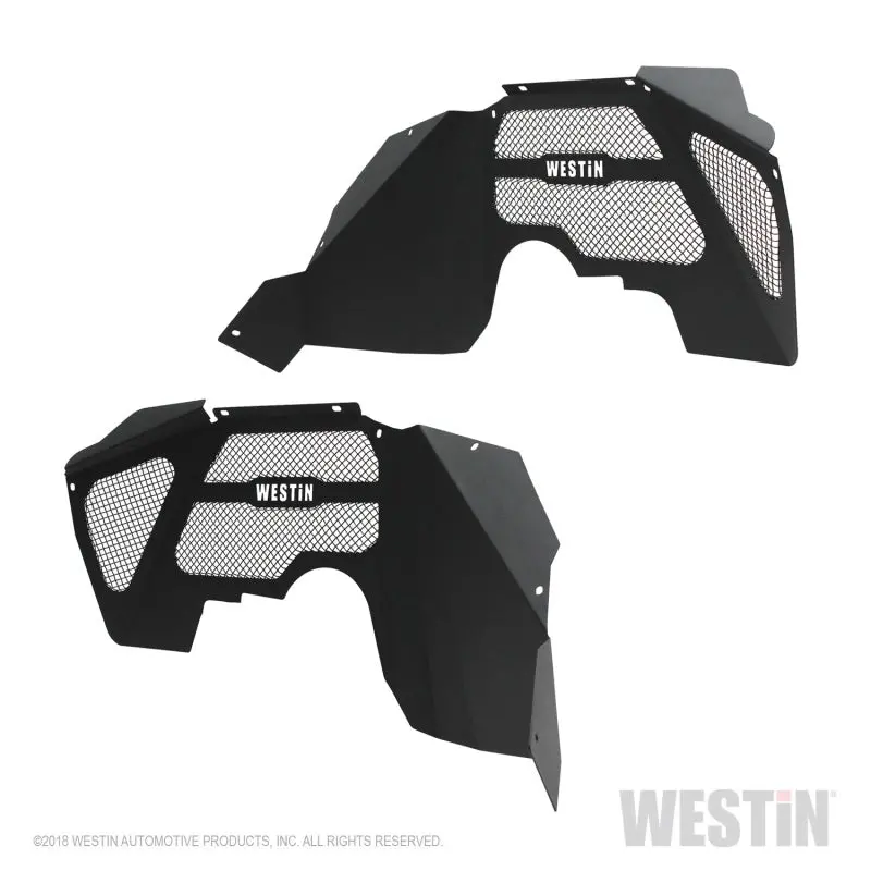 Westin 07-18 Jeep Wrangler Jk Inner Fenders - Front - Textured Black 1