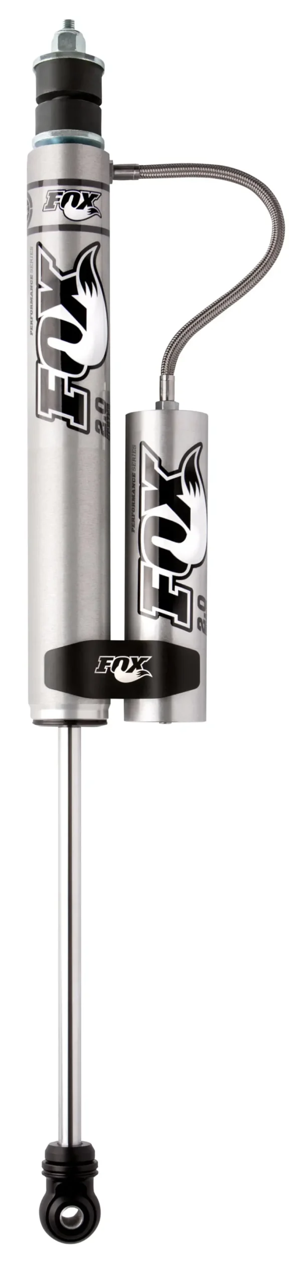 Fox 2.0 Performance Series 8.1In. Smooth Body Reservoir Shock W/Stem Mount (Alum) Std Travel - Black 1