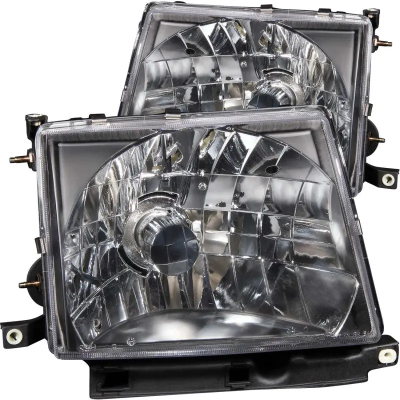 Anzo 1997-2000 Toyota Tacoma Crystal Headlights Black 1
