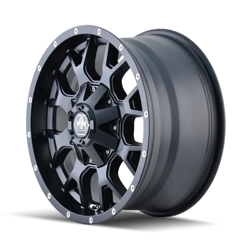 Mayhem 8015 Warrior 17X9 / 5X127 Bp / -12Mm Offset / 87Mm Hub Matte Black Wheel 1