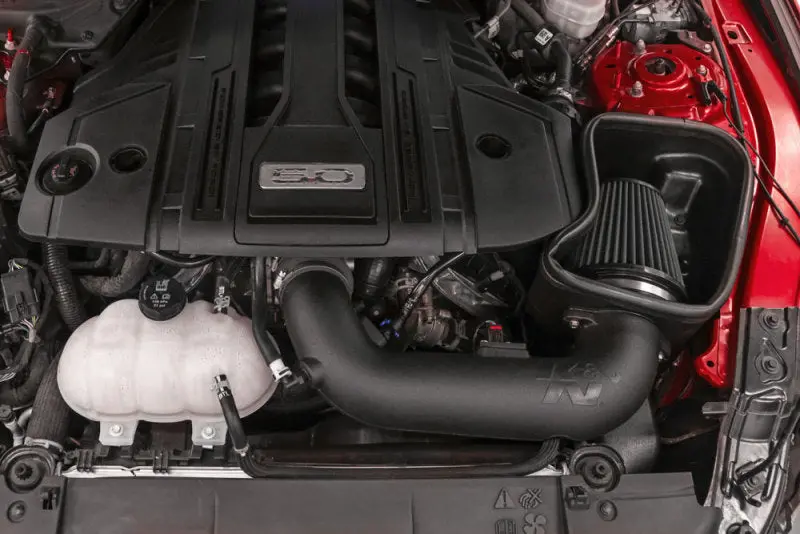 K&N 18-23 Ford Mustang Gt 5.0L V8 F/I Dryflow Performance Air Intake System 2