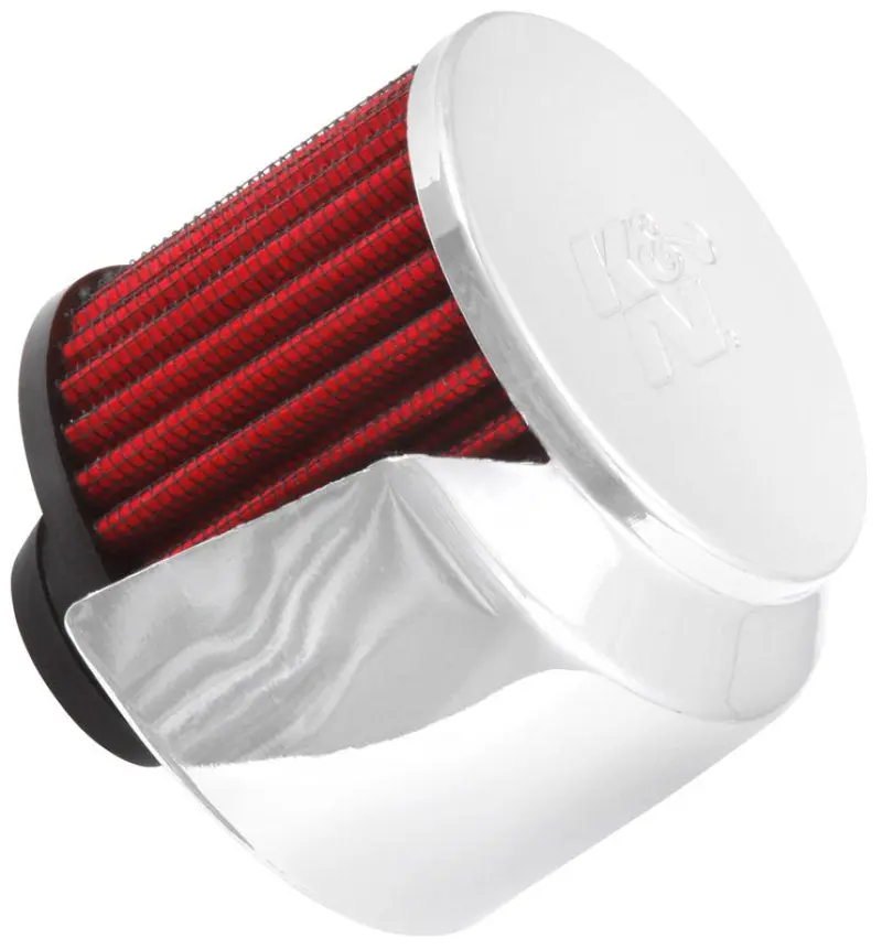 K&N 1In Flange L X 3In Od X 2.5In Height Clamp On Crankcase Vent Filter 1