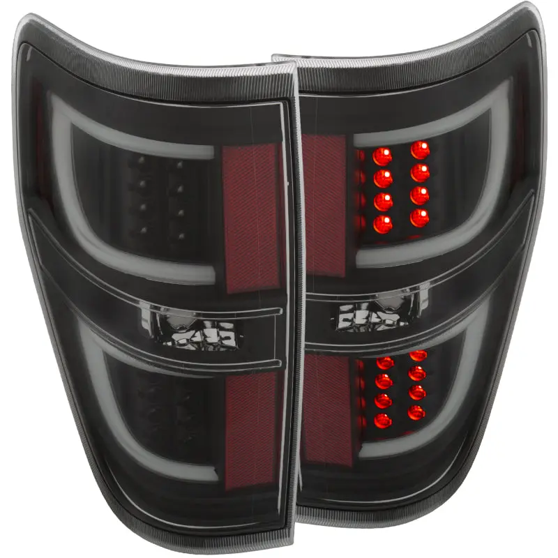 Anzo 2009-2013 Ford F-150 Led Taillights Black 1