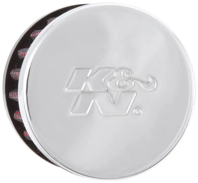 K&N Clamp On Rubber Base Crankcase Vent Filter 0.5In Flange Id 2In Od 1.5In Height 2