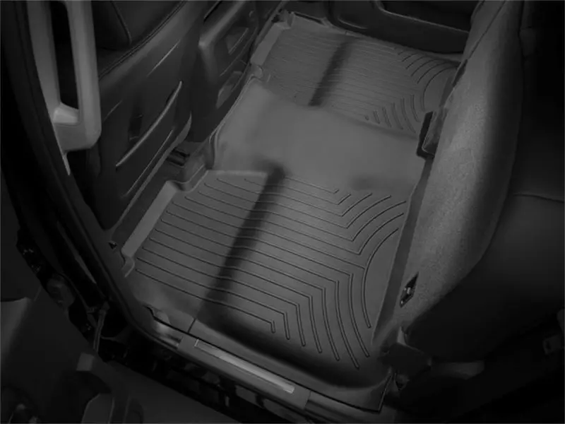 Weathertech 14+ Chevrolet Silverado Rear Floorliner - Black 1
