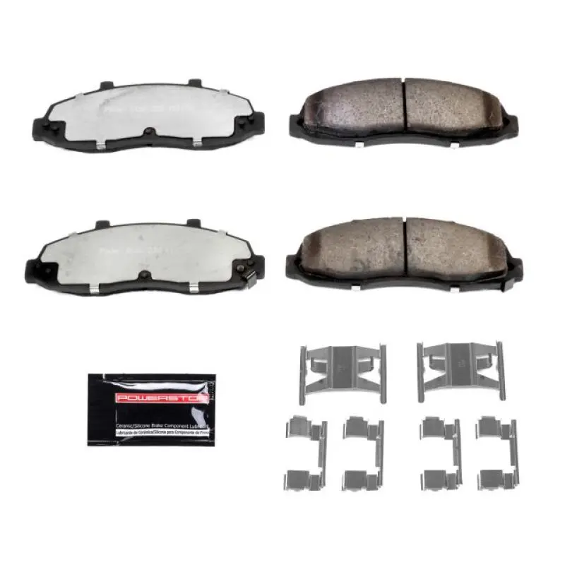 Power Stop 97-03 Ford F-150 Front Z36 Truck & Tow Brake Pads W/Hardware 1
