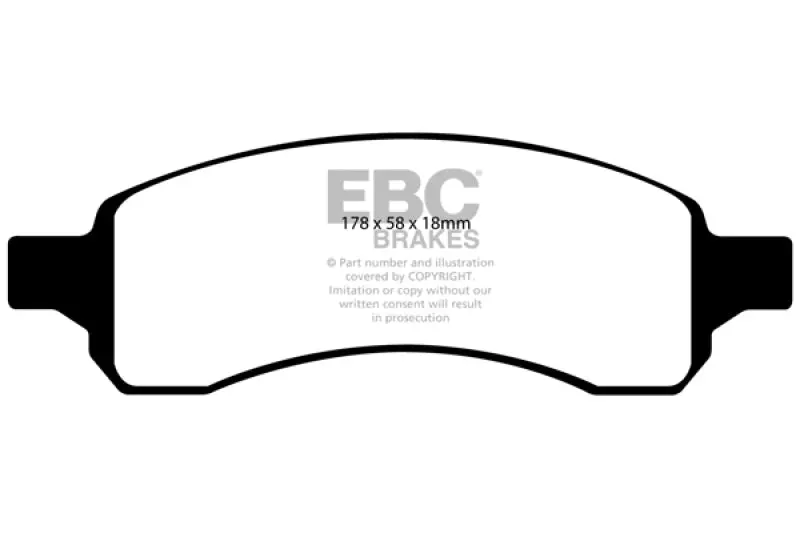 Ebc 07+ Buick Enclave 3.6 Greenstuff Front Brake Pads 1