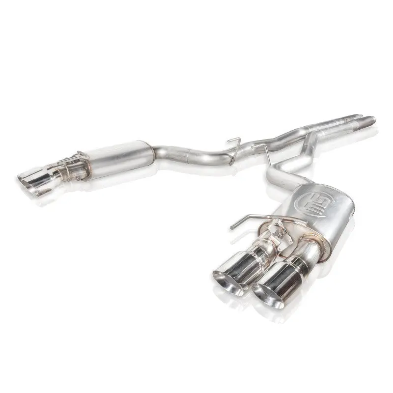 Stainless Works 2018+ Ford Mustang Gt 3In Redline Series Catback H-Pipe W/Active Valves & Quad Tips 1