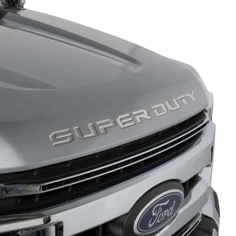 Putco 2023 Ford Super Duty Hood Lettering Ford Lettering Emblems (Stainless Steel) 1