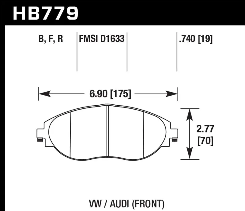 Hawk High Performance Street 5.0 Brake Pads 2