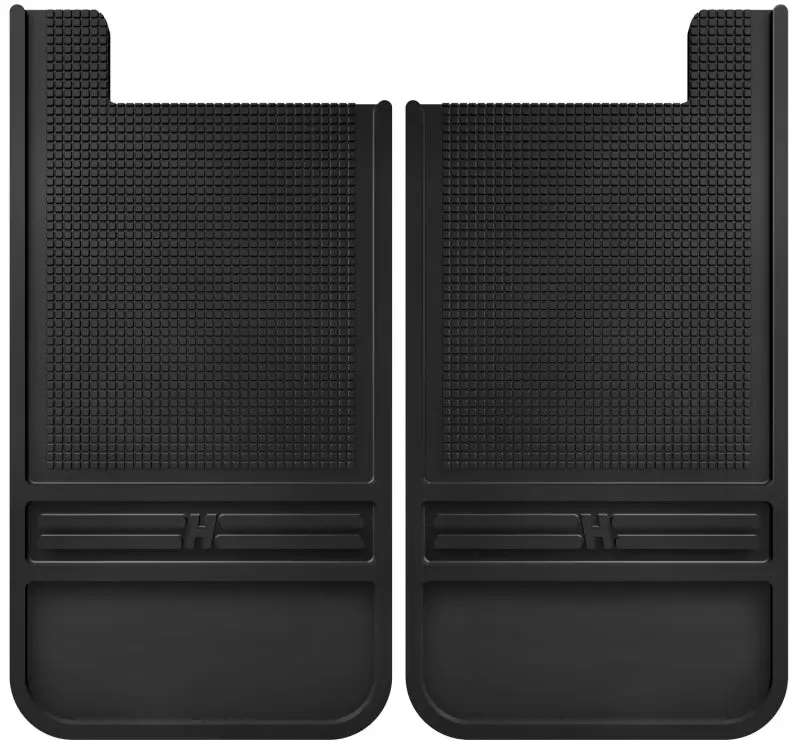 Husky Liners Universal 12In Wide Black Rubber Rear Mud Flaps W/O Weight 2