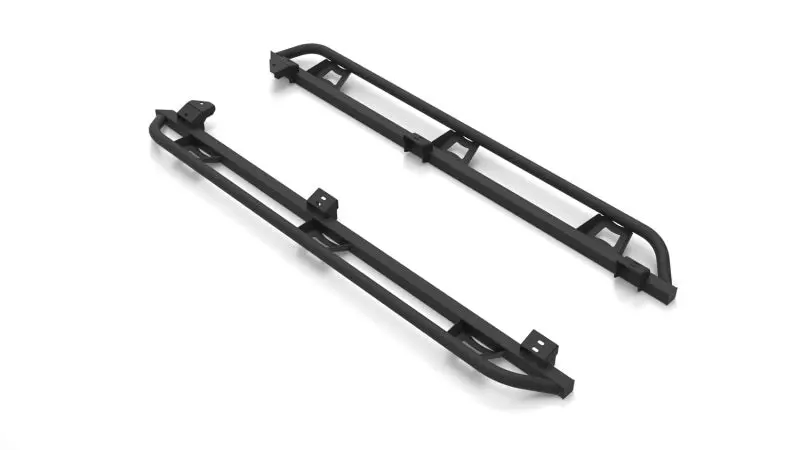 N-Fab Trail Slider Steps 16-20 Toyota Tacoma Crew Cab All Beds - Srw - Textured Black 1