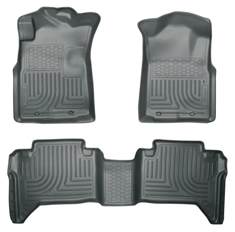 Husky Liners 05-13 Toyota Tacoma Weatherbeater Combo Grey Floor Liners 1