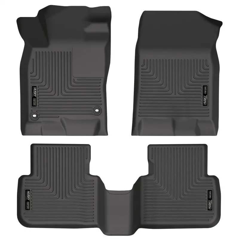 Husky Liners 2022 Honda Civic Weatherbeater Front & 2Nd Seat Floor Liners (Black) 1