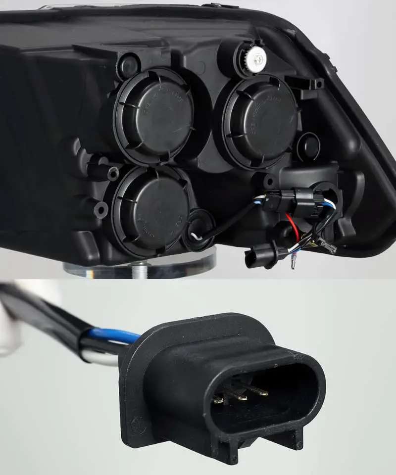 Alpharex 09-18 Dodge Ram 1500Hd Pro-Series Projector Headlights Plank Style Black W/Seq Signal/Drl 1