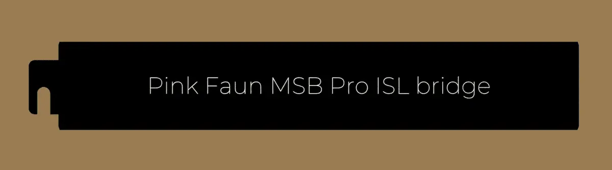 Pink Faun Msb Pro Isl 1