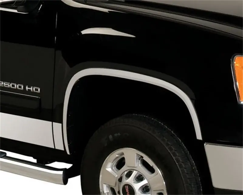 Putco 17-20 Ford Superduty W/O Factory Flares - 2In Wide Stainless Steel Fender Trim 2