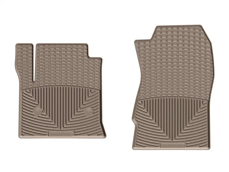 Weathertech 14+ Chevrolet Silverado Front Rubber Mats - Tan 2