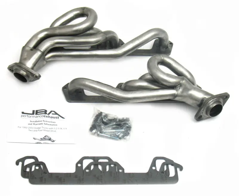 Jba 96-03 Dodge Truck 5.2L/5.9L Magnum 1-1/2In Primary Raw 409Ss Cat4ward Header 1