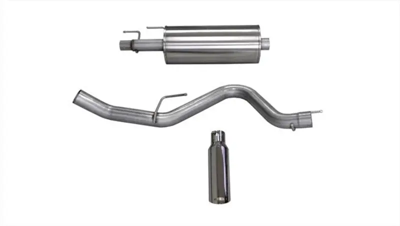 Corsa 15-16 Ford F-150 Ecoboost Cat-Back Single Side Exit W/ 4.0In Polished Tip 1