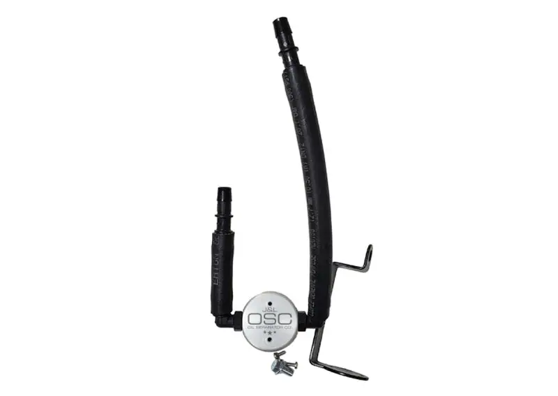 J&Amp;L 05-23 Dodge Charger 5.7L Hemi Passenger Side Oil Separator 3.0 - Clear Anodized 1