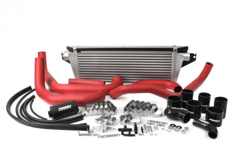 Perrin 08-14 Subaru Wrx Front Mount Intercooler Boost Tubes + Hardware - Black Tubes 1