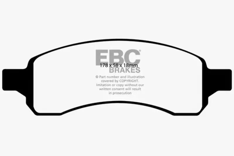 Ebc 07+ Buick Enclave 3.6 Greenstuff Front Brake Pads 2