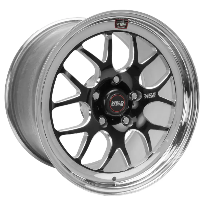 Weld S77 17X5 / 5X4.5 Bp / 2.2In. Bs Black Wheel (High Pad) - Non-Beadlock 1
