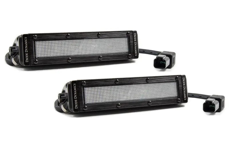 Diode Dynamics 6 In Led Light Bar Single Row Straight Ss6 - White Flood Light Bar (Pair) 1