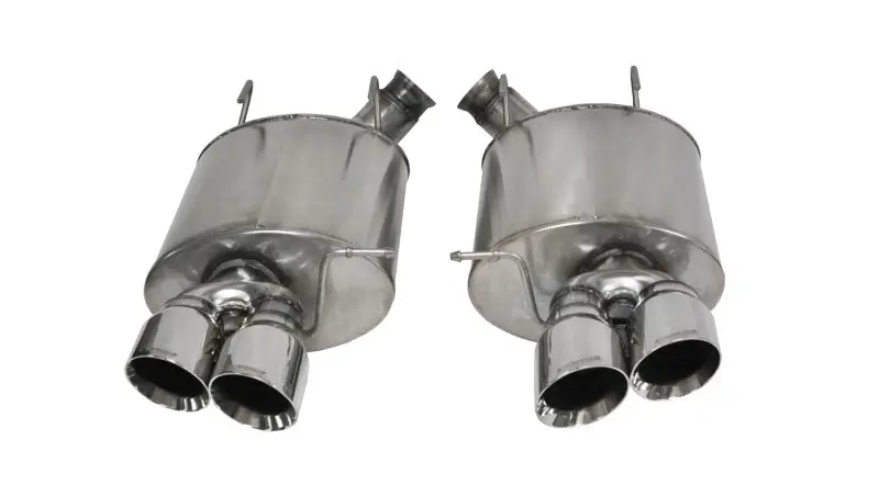 Corsa 13-13 Ford Mustang Shelby Gt500 5.8L V8 Polished Sport Axle-Back Exhaust 1