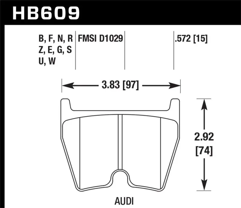 Hawk Performance Ceramic Street Brake Pads 1
