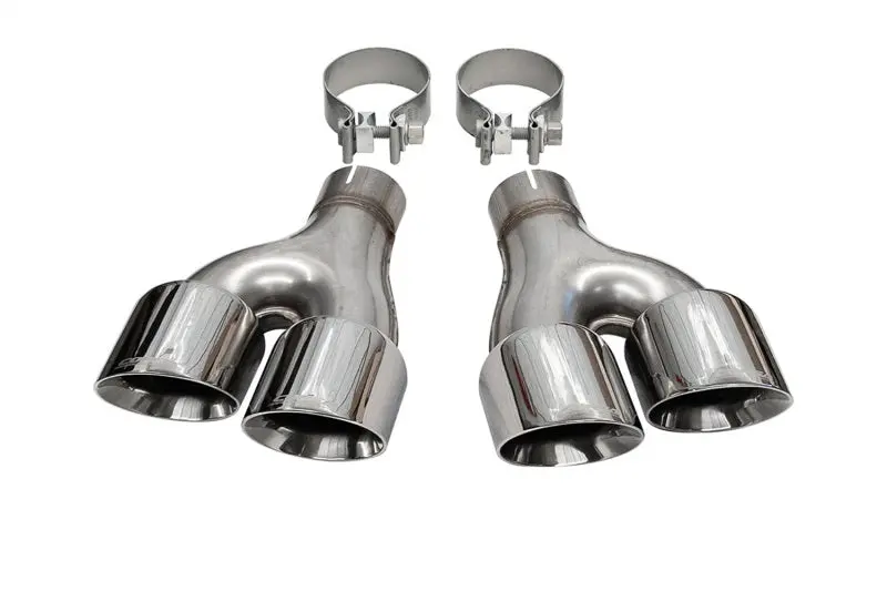Corsa 11-21 Jeep Grand Cherokee Twin 2.5In Inlet / 4In Outlet Polished Pro-Series Tip Kit 1