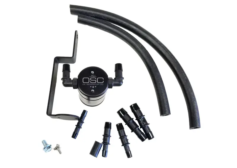 J&L 99-04 Ford Mustang Gt Passenger Side Oil Separator 3.0 - Black Anodized 1