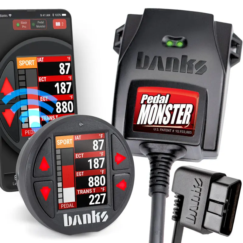 Banks Power Pedal Monster Kit Molex Mx64 6 Way With Idash Pro 1