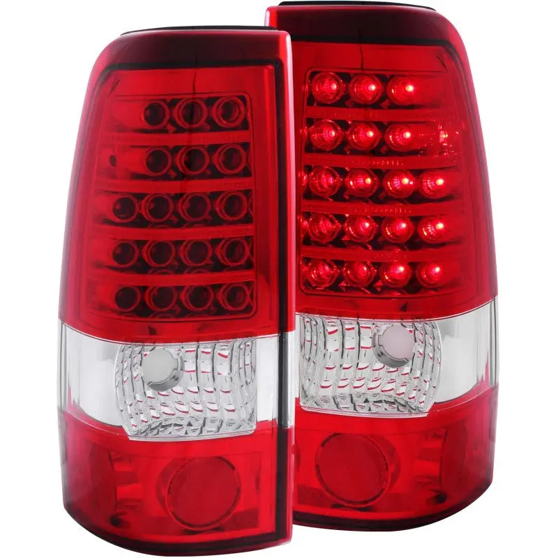 Anzo 1999-2007 Chevrolet Silverado 1500 Led Taillights Red/Clear 1