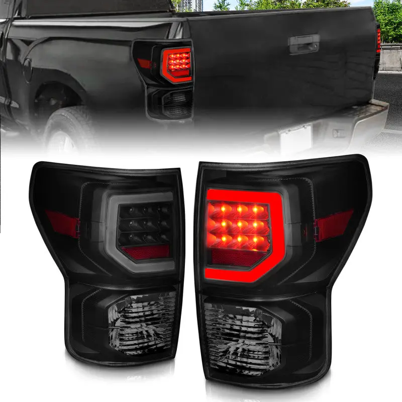 Anzo 07-11 Toyota Tundra Full Led Tailights Black Housing Smoke Lens G2 (W/C Light Bars) 2