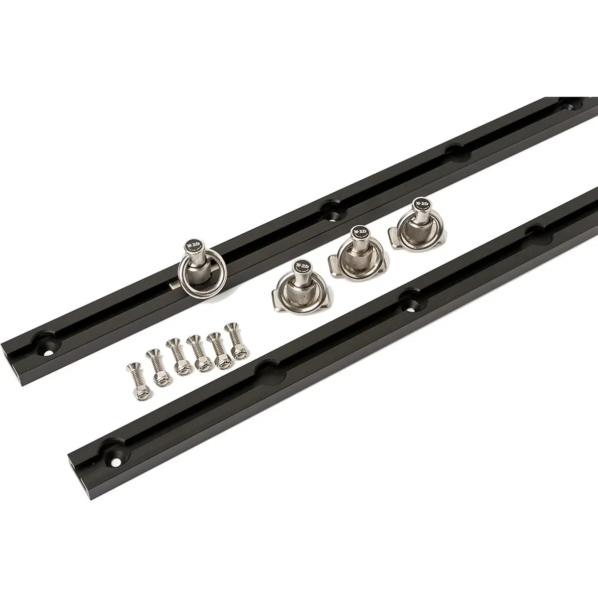 93" Slide-N-Lock Tie Down System - Black Anodized 1