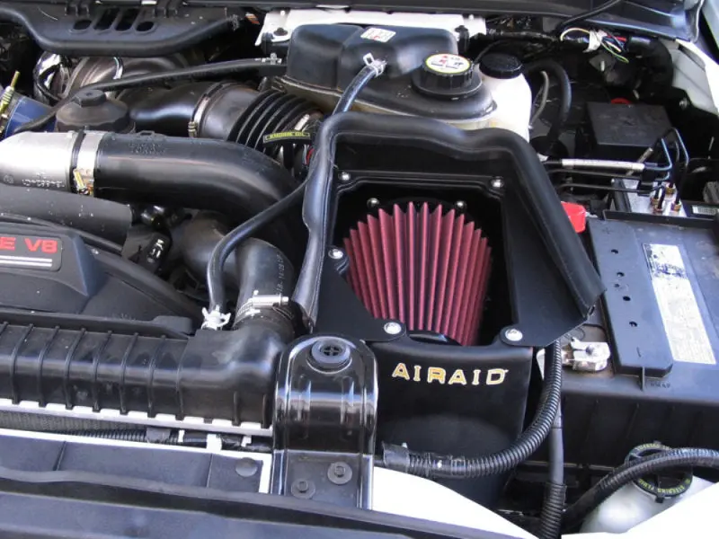 Airaid 03-07 Ford Power Stroke 6.0L Diesel Mxp Intake System W/O Tube (Oiled / Red Media) 2