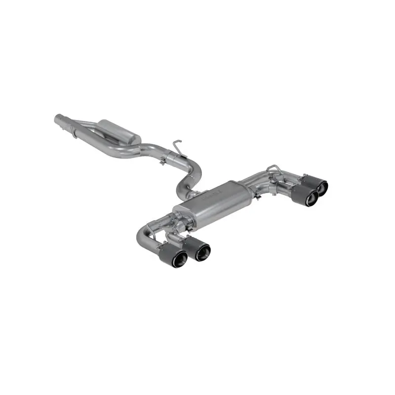 Mbrp 15-19 Vw Golf R 3 In Cat Back W/ 4 In Od Quad Carbon Fiber Tips - T304 1