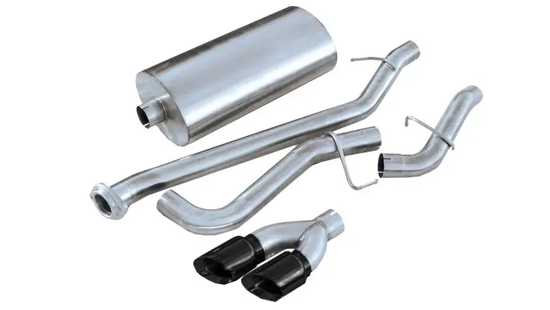 Corsa 02-07 Gmc Sierra Reg. Cab/Short Bed 1500 4.8L V8 Black Sport Cat-Back Exhaust 1