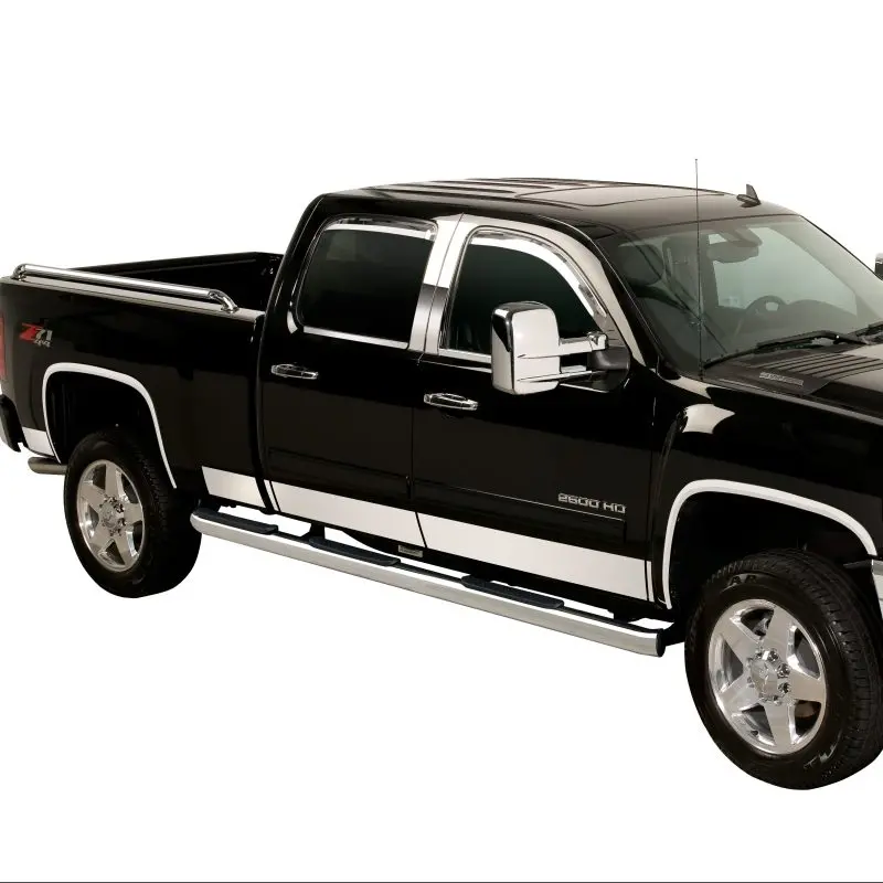 Putco 19-24 Chevrolet Silverado Crew Cab 6.5 Stand Box - 5.5In Wide - 10Pcs Pro Ss Rocker Panels 1