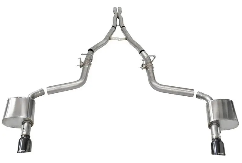 Corsa 15-22 Charger Srt/Hellcat/Redeye 2.75In Valved Catback Dre W/ Single 4.5In Blk Pvd Tips 1