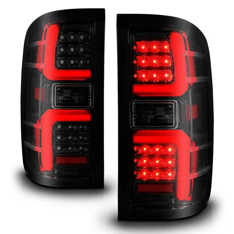 Anzo 15-19 Chevrolet Silverado 2500 Hd/3500 Hd Led Taillight W/ Sequential Black Housing/Smoke Lens 2