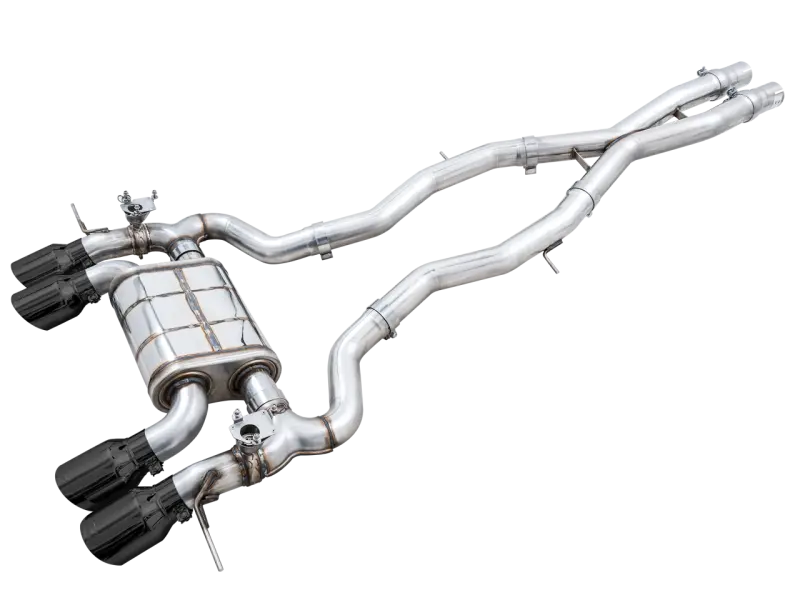 Awe Switchpath Catback Exhaust For Bmw G8x M3/M4 - Diamond Black Tips 1