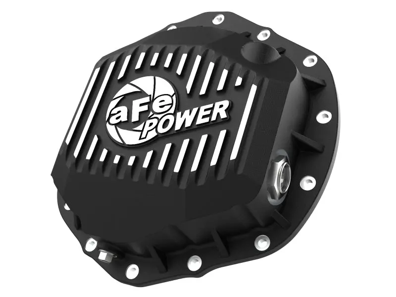 Afe 2020 Chevrolet Silverado 2500 Hd  Rear Differential Cover Black ; Pro Series W/ Machined Fins 1