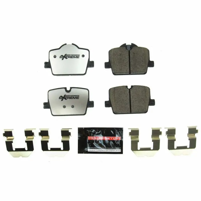 Power Stop 2019 Bmw 330I Rear Z26 Extreme Street Brake Pads W/Hardware 1
